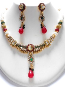 Polki Necklace Set